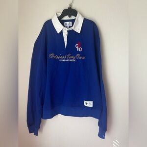 OVO x Chelsea FC blue rugby shirt
